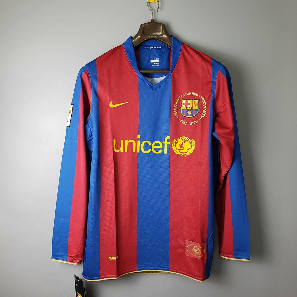 Camisa Retrô Barcelona 2007 Masculina