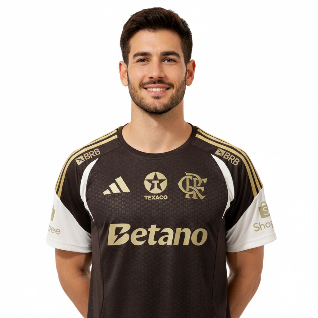 Camisa Flamengo Treino Marrom 2026/27 Masculina
