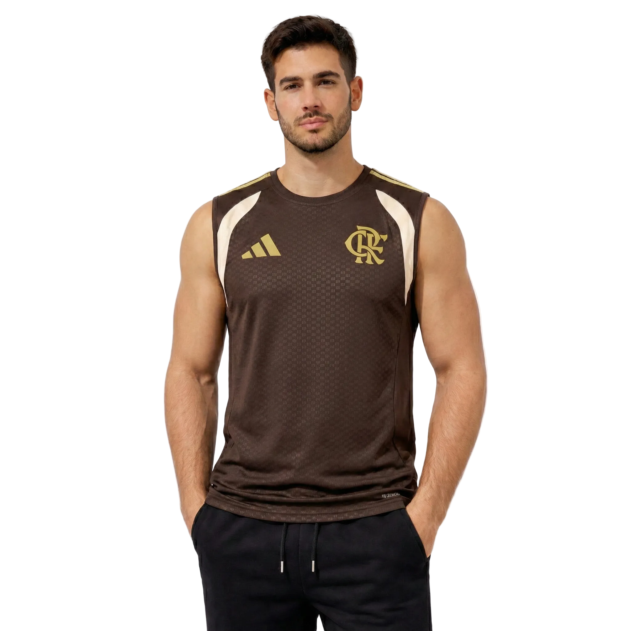 Camisa Regata Flamengo Treino Marrom 2026/27 Masculina