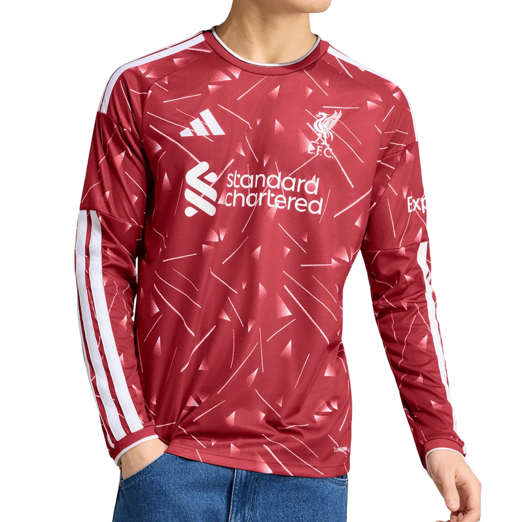 Camisa I Manga Longa Liverpool 2026/27 Jogador Masculina