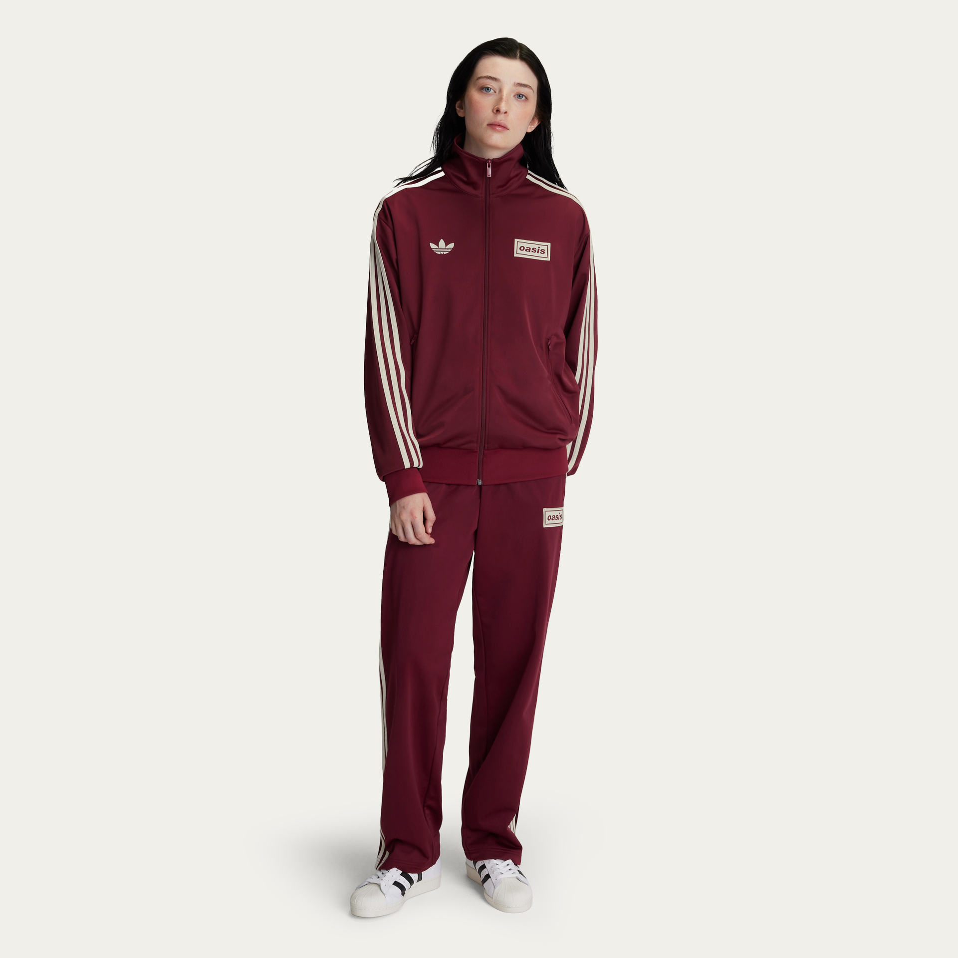 Camisa Calça Firebird Oasis Adidas Live '25 Marrom Masculina
