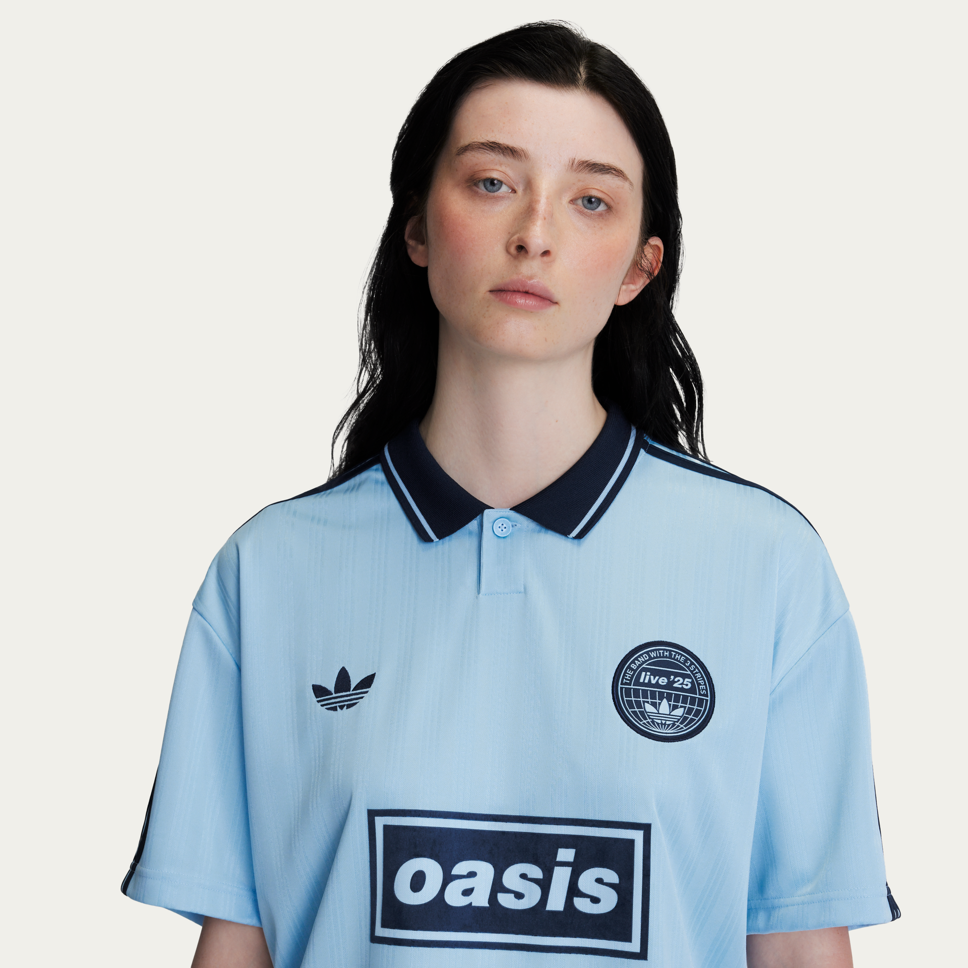Camisa Oasis Live '25 X Adidas Azul Céu