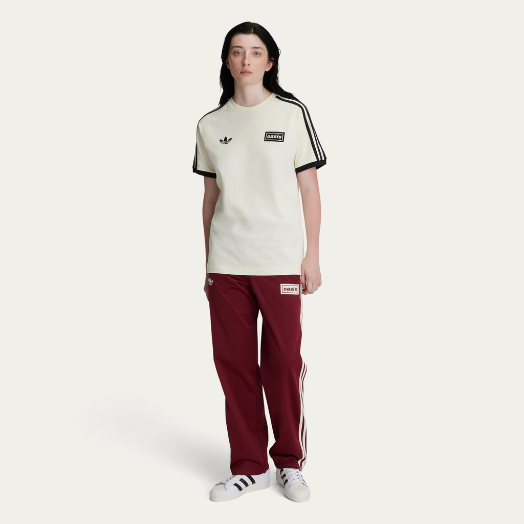 Camisa Oasis Adidas 3 Stripes Preto e Creme