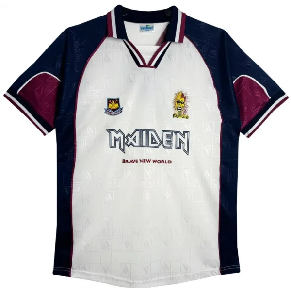 Camisa Retrô West Ham 1999 Iron Maiden 1999 Masculina