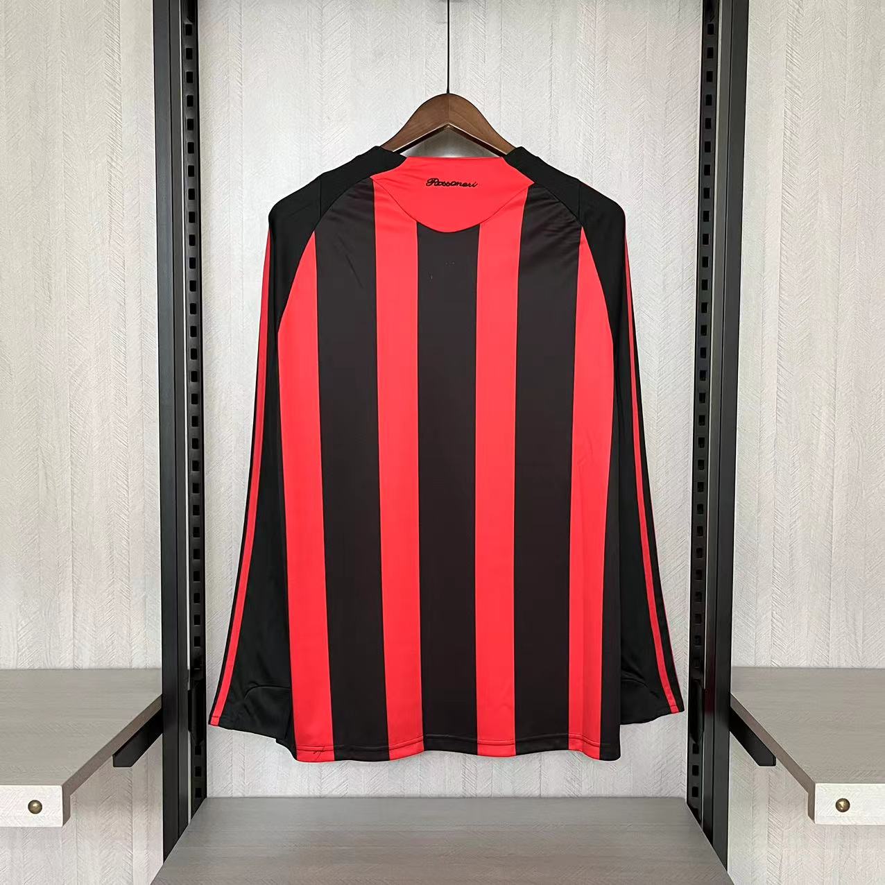 Camisa Manga Longa Retrô Milan I 2008 Masculina