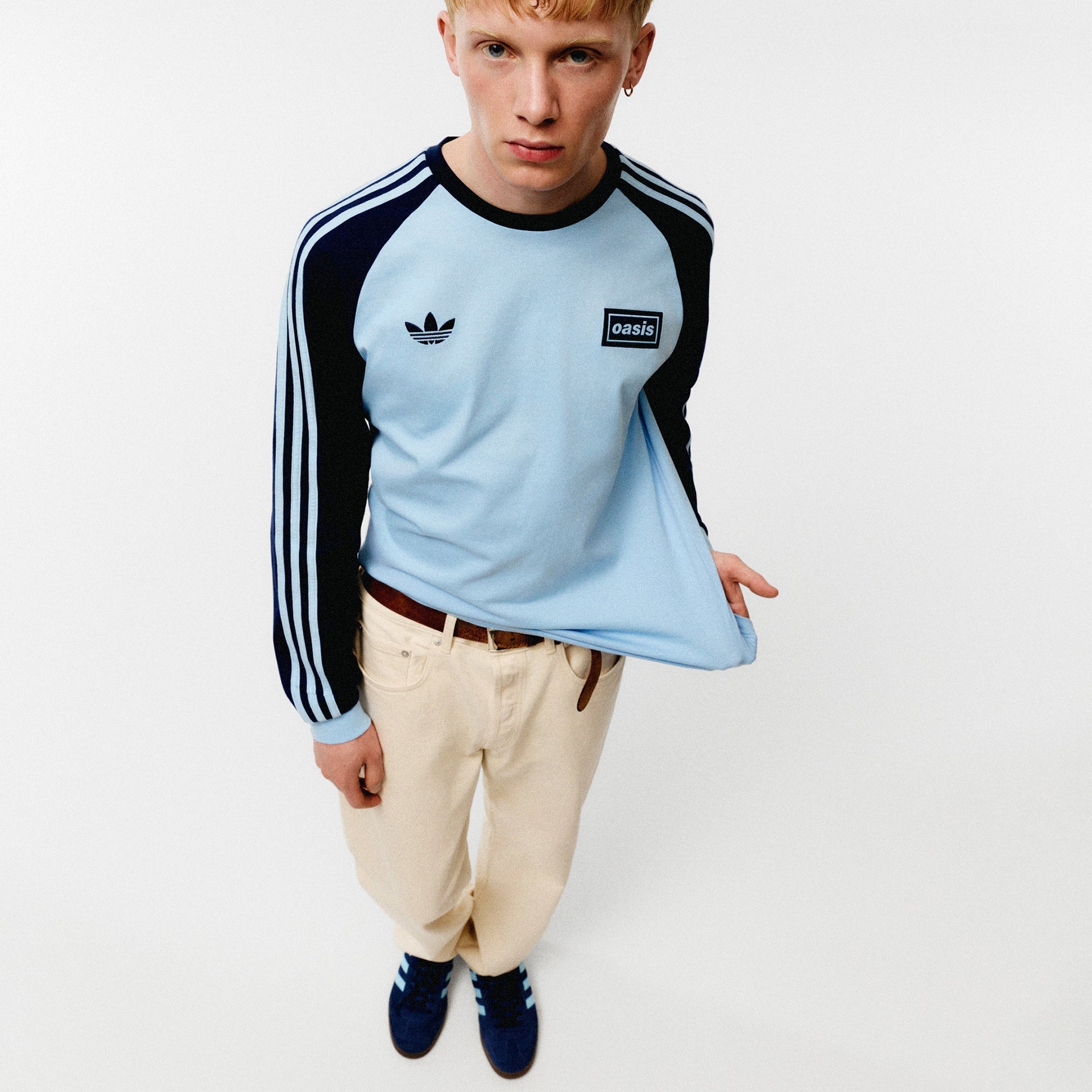 Camisa Manga Longa Live '25 Oasis Adidas Índigo Masculina