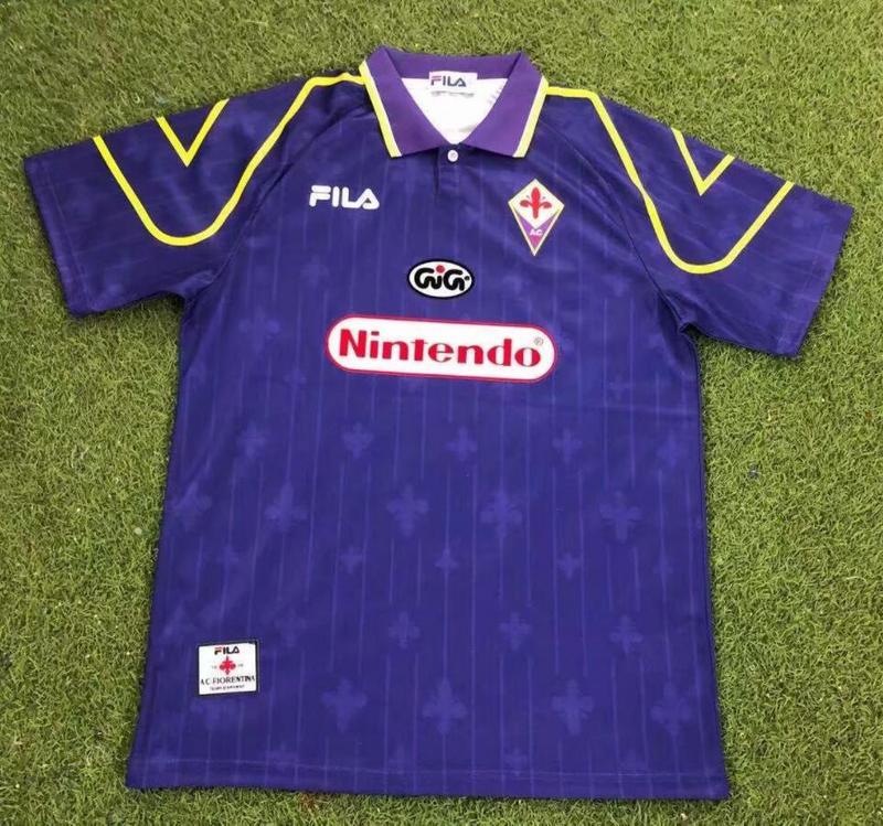 Camisa Retrô Fiorentina 1997 / 98 1997/98 Masculina