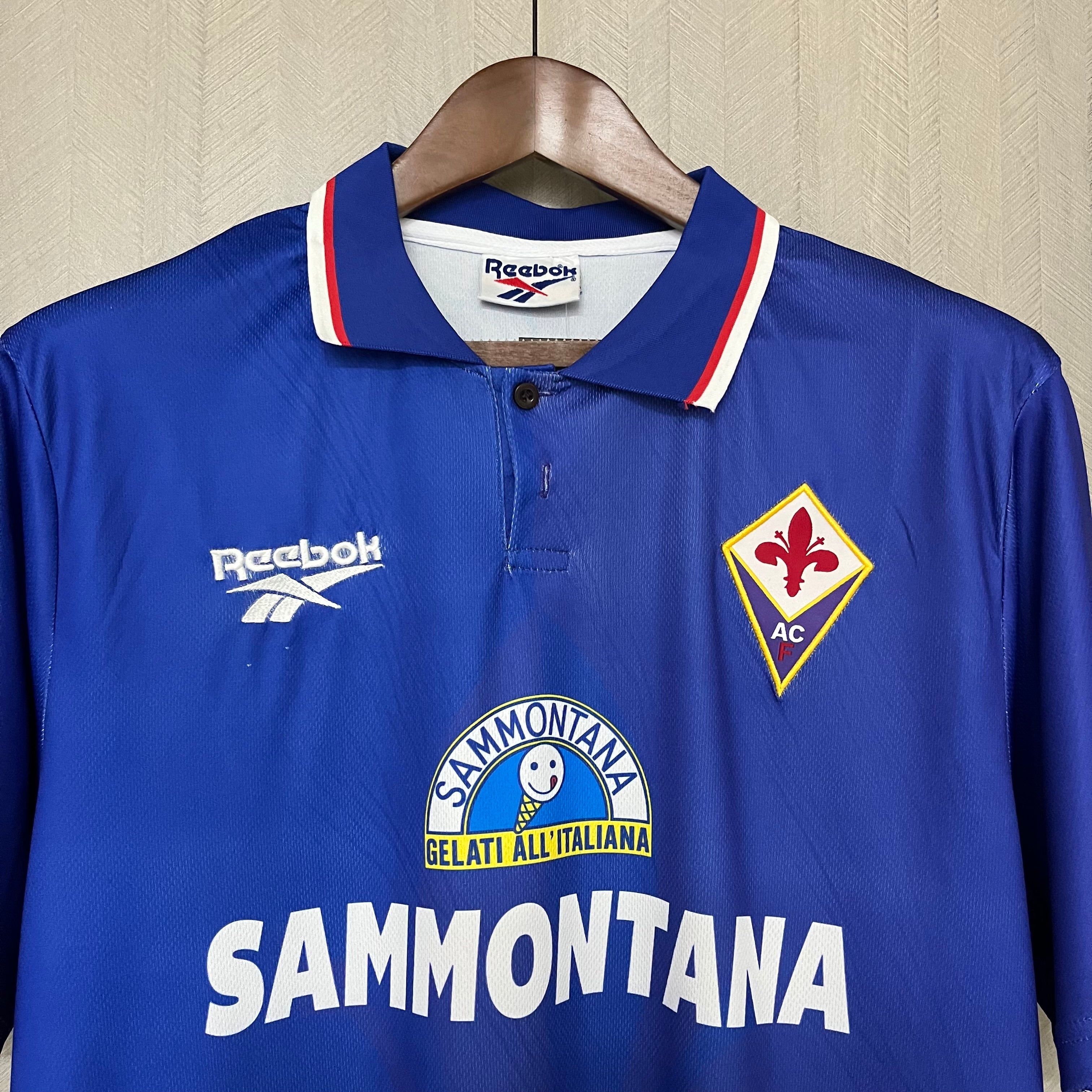 Camisa Retrô Fiorentina 1995 / 96 I 1995 Masculina