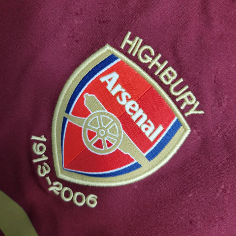Camisa Manga Longa Retrô Arsenal I 2005 Masculina
