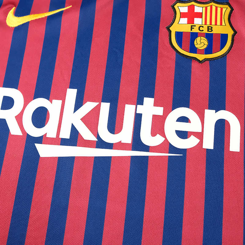 Camisa Manga Longa Retrô Barcelona I 2017 Masculina