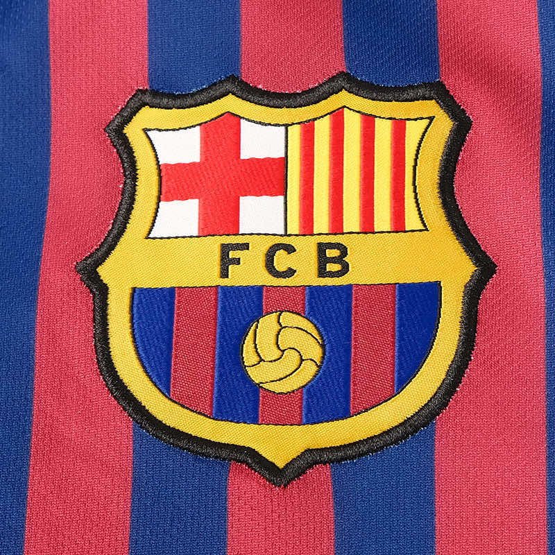 Camisa Manga Longa Retrô Barcelona I 2017 Masculina