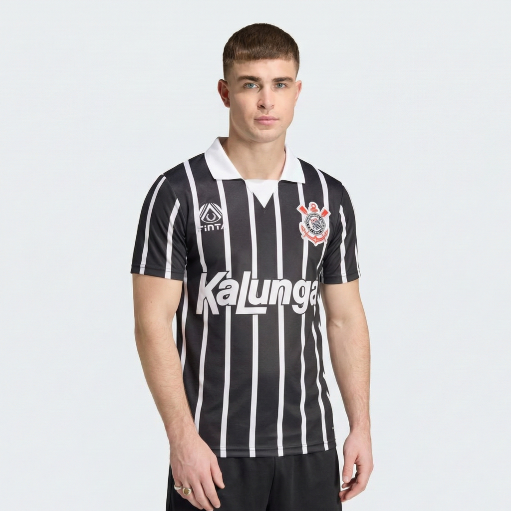 Camisa Retrô Timao 1990 Finta Kalunga 1990 Masculina