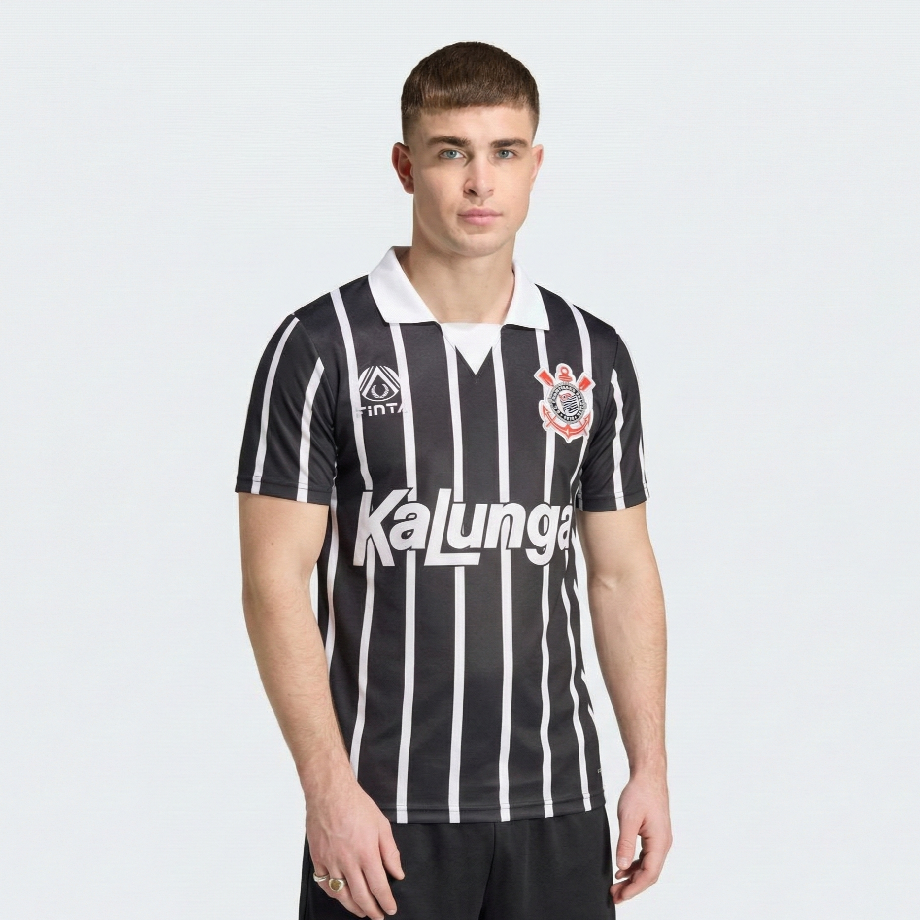 Camisa Retrô Timao 1990 Finta Kalunga 1990 Masculina