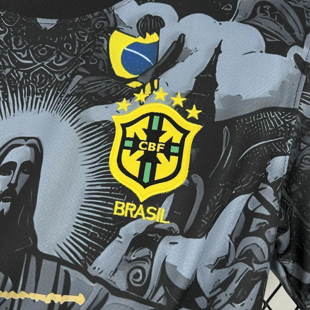 Camisa Brasil Edição Especial 'Cristo Redentor' Preta
