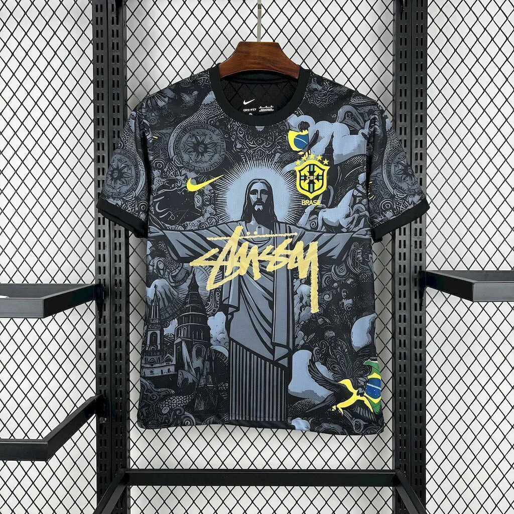 Camisa Brasil Edição Especial 'Cristo Redentor' Preta