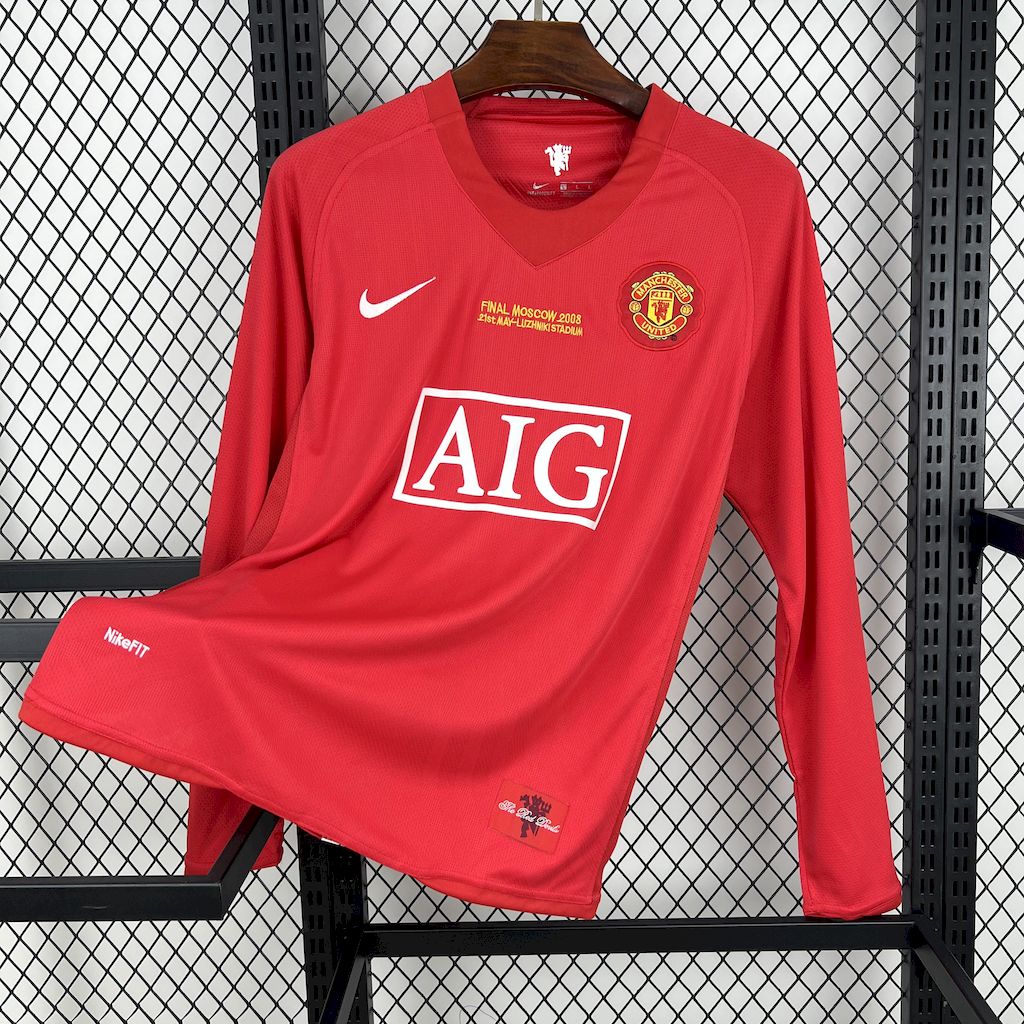 Camisa Retrô Manchester United I 2007/08 Masculina