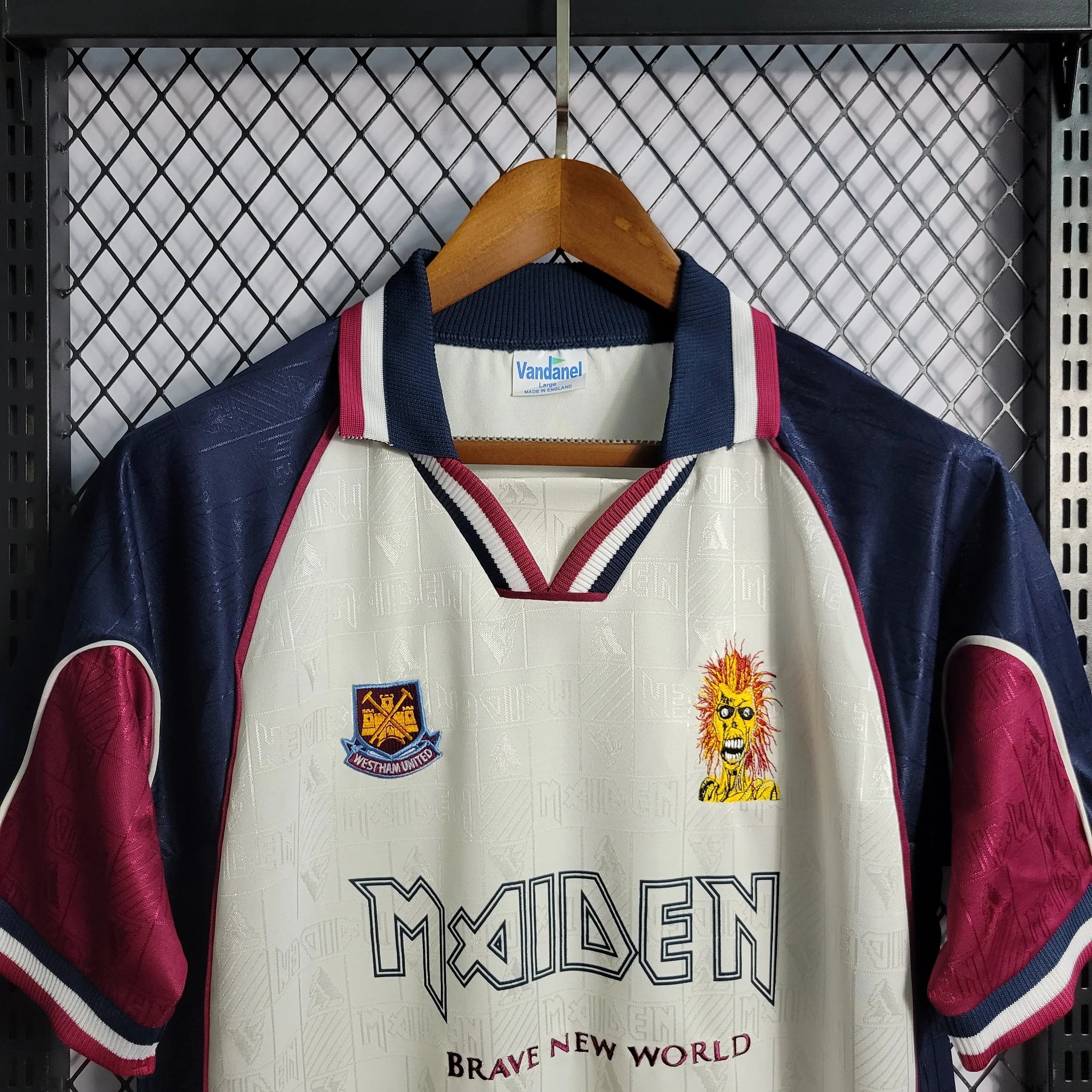 Camisa II West Ham X Iron Maiden 1999 Masculina