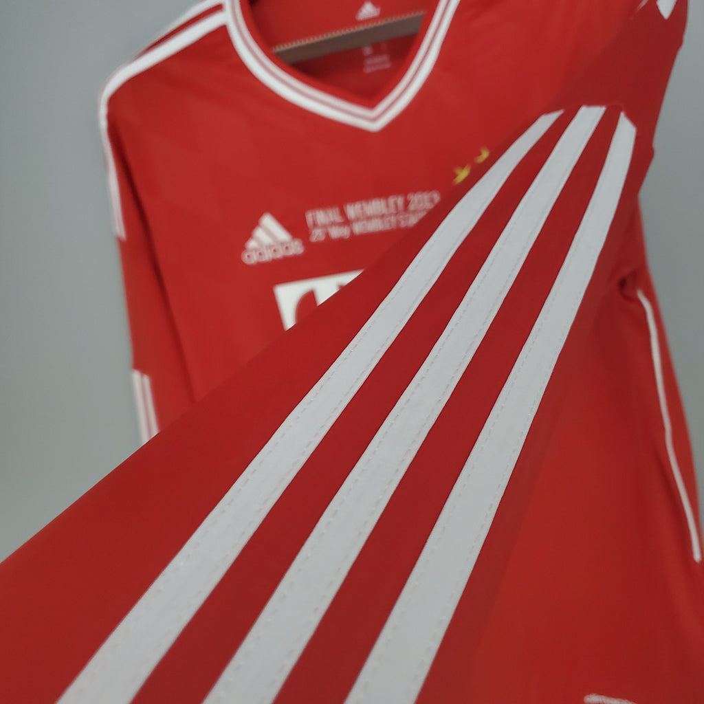Camisa Manga Longa Retrô Bayern Munique I 2013 Masculina