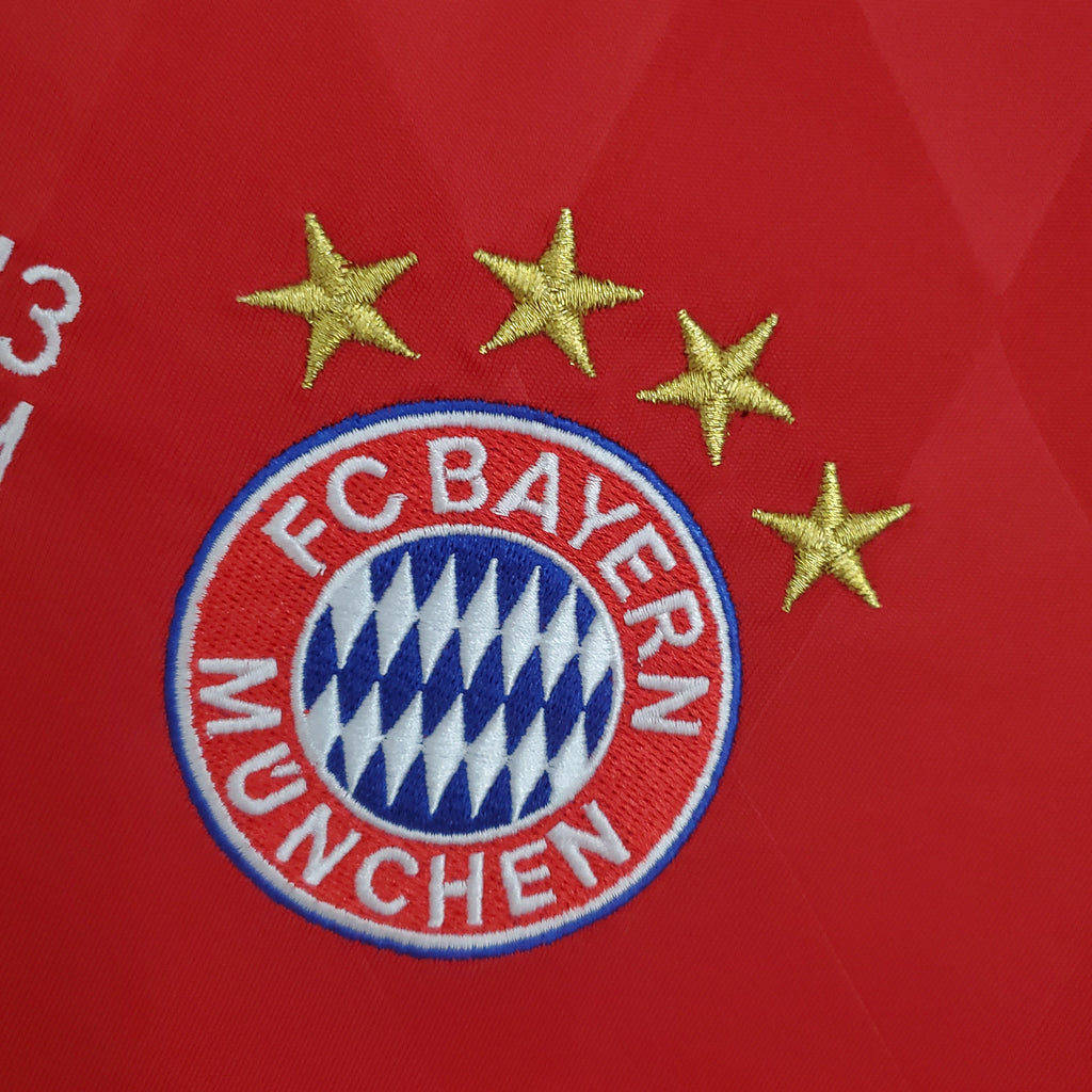 Camisa Manga Longa Retrô Bayern Munique I 2013 Masculina