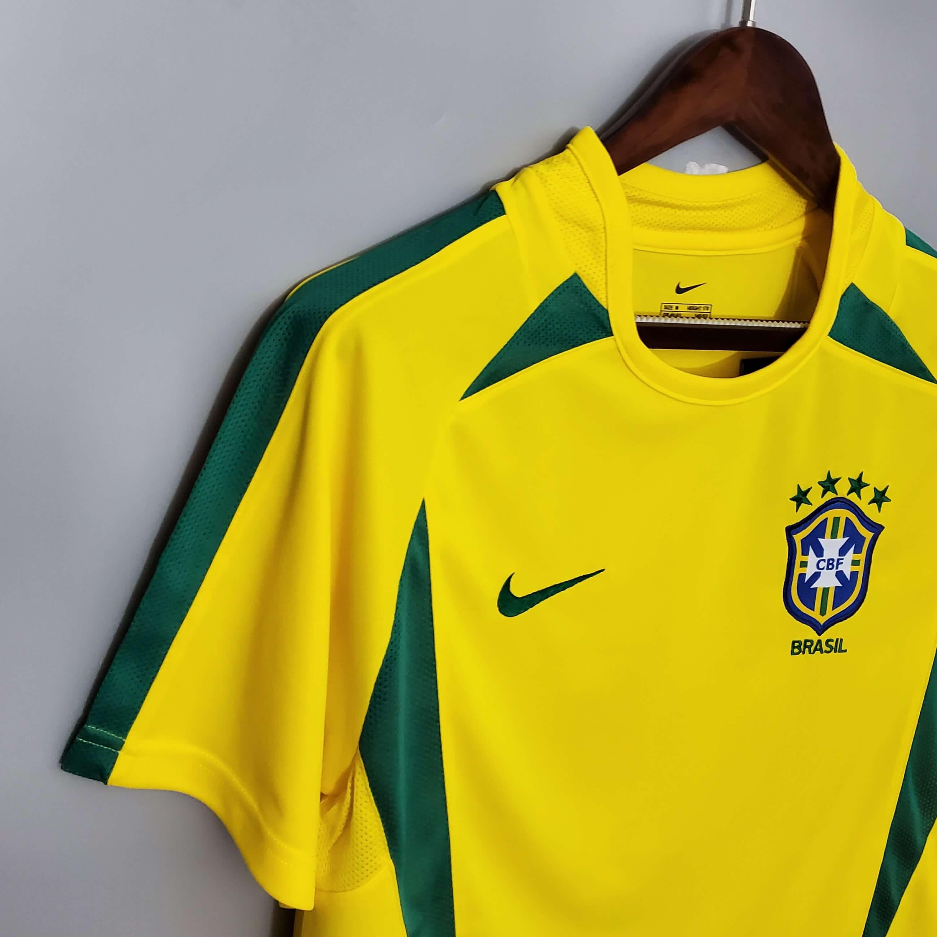 Camisa Retrô Brasil I 2002 Masculina