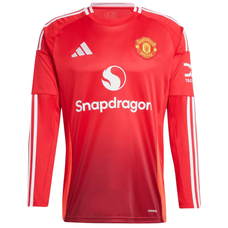 Camisa Manga Longa I Manchester United 2024/25 Masculina
