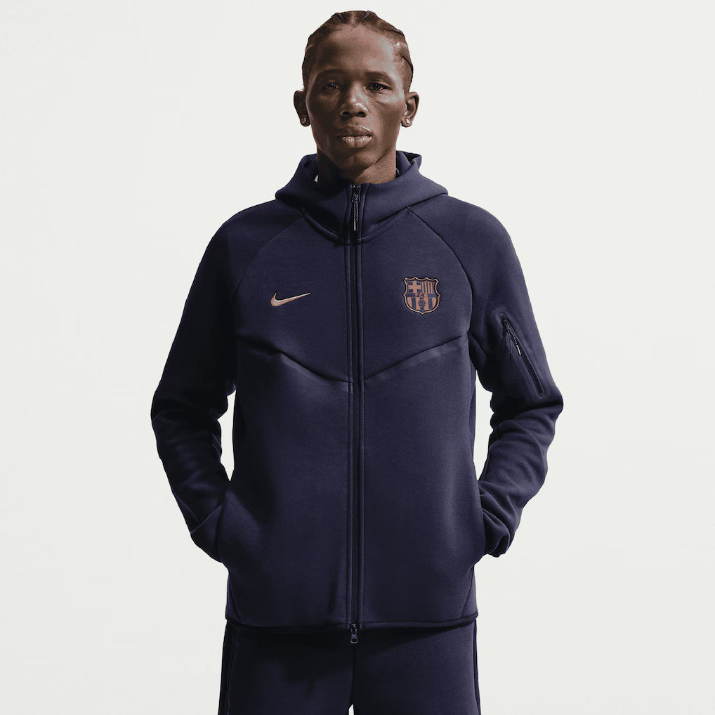 Moletom Barcelona Tech Fleece Azul 26/27 Masculino