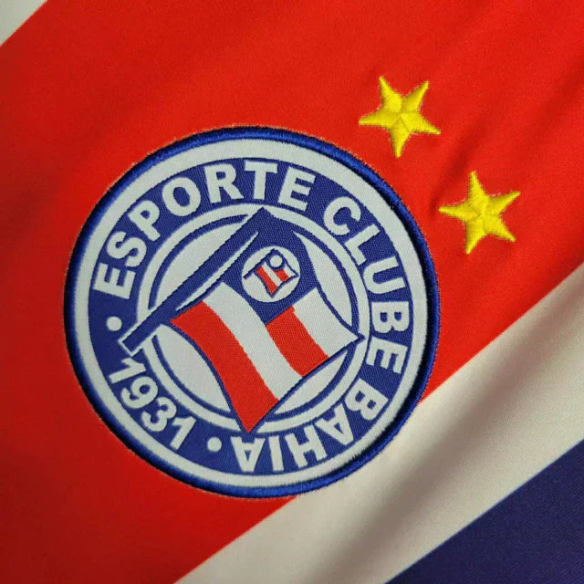 Camisa Bahia Fora 1996 Listrada Tricolor 1996 Masculina