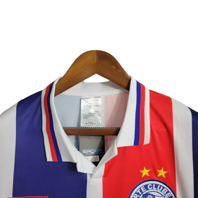 Camisa Bahia Fora 1996 Listrada Tricolor 1996 Masculina