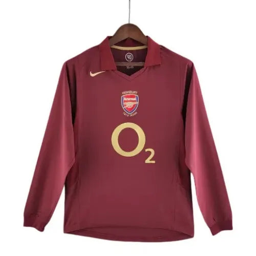 Camisa Manga Longa Retrô Arsenal I 2005 Masculina