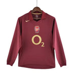 Camisa Manga Longa Retrô Arsenal I 2005 Masculina