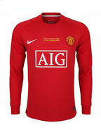 Camisa Manga Longa Retrô Manchester United I 2007 Masculina